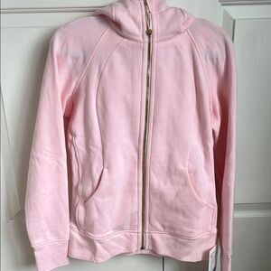 Pink full zip lululemon scuba